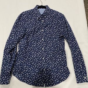 Floral print dress shirt